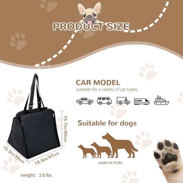 3 in 1 Dog Car Seat & Carrier for Small Dogs & Cats - Image 4