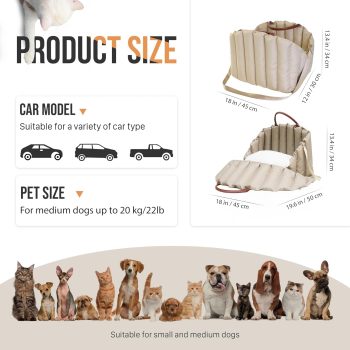 dog car seat pet carrier for travel 3873