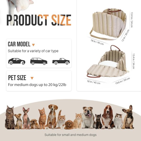 Dog Car Seat and Pet Carrier for Small and Medium Dogs - Image 8