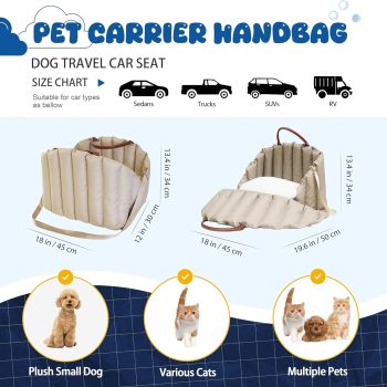 dog car seat pet carrier for travel 3876