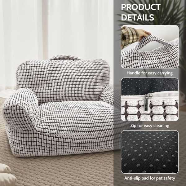 Modern Fluffy Cat & Small Dog Bed with Washable Cover - Image 4