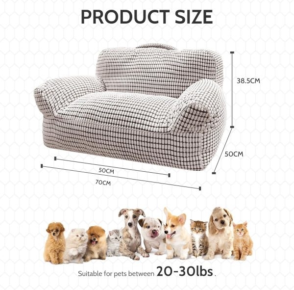 Modern Fluffy Cat & Small Dog Bed with Washable Cover - Image 7