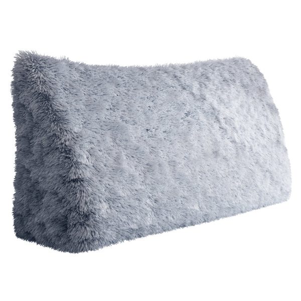 Headboard Wedge Pillow Large Reading Pillow Plush Blue