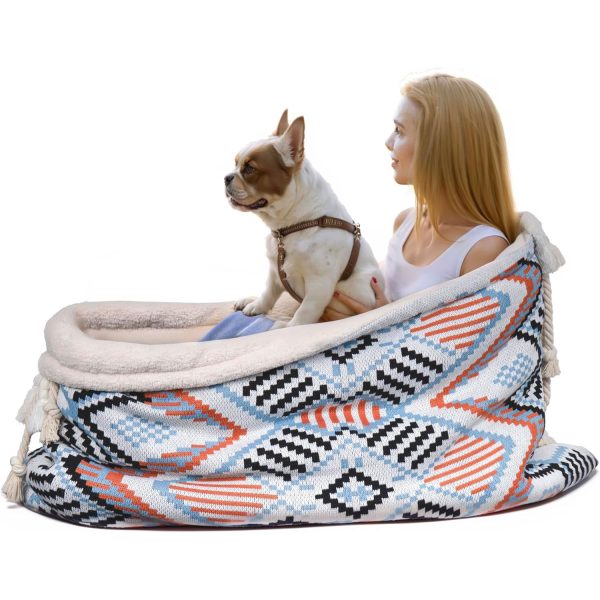 Unique Relaxing Human-Dog Bed: Multi-Use Anti-Anxiety Floor Cushion