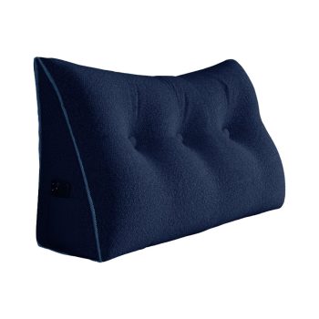 large headboard reading pillow blue 3991