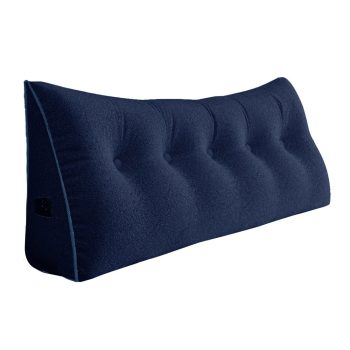 large headboard reading pillow blue 3992