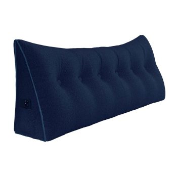 large headboard reading pillow blue 3993