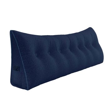 large headboard reading pillow blue 3994