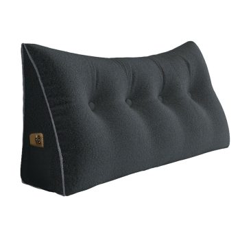 large headboard reading pillow gray 3964