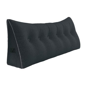 large headboard reading pillow gray 3978