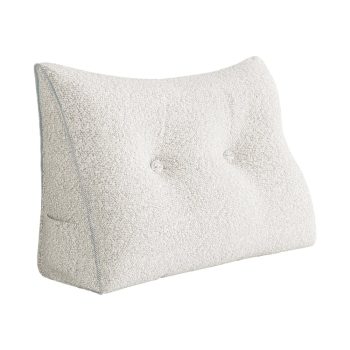 large headboard reading pillow white 3959