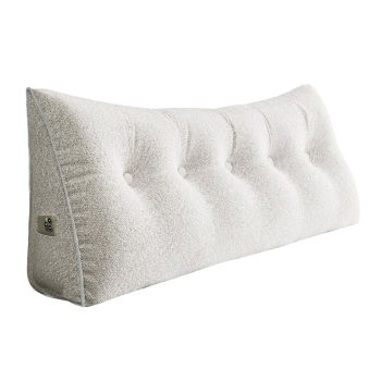 large headboard reading pillow white 3961