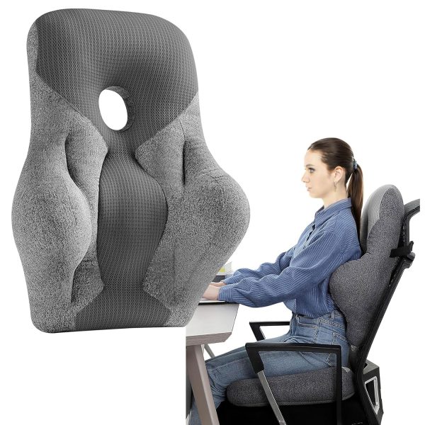 Office Chair Back Support, Ergonomic Lumbar Pillow, 3D Mesh