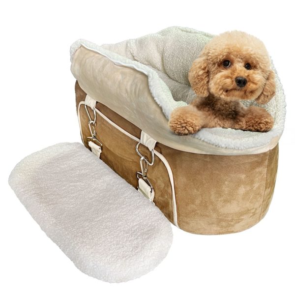 Small Dog Car Seat with Safety Belt for Front Seat