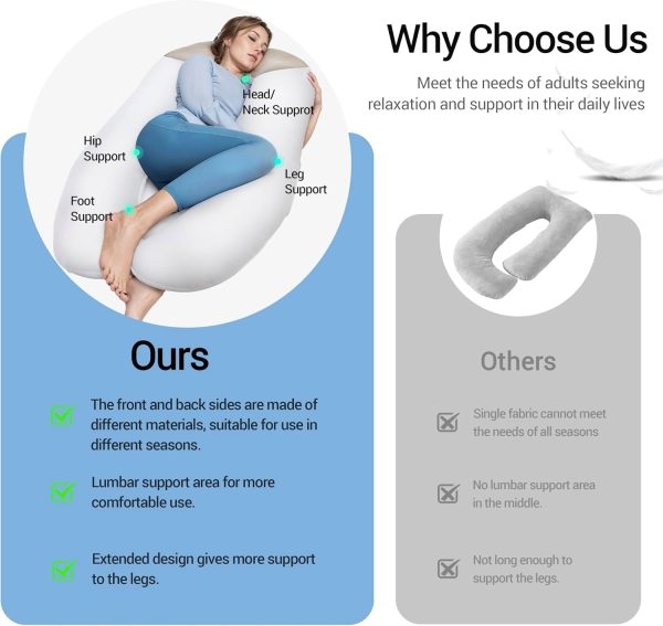 Comfort U-Shape Pillow for Full Body Support - Image 5