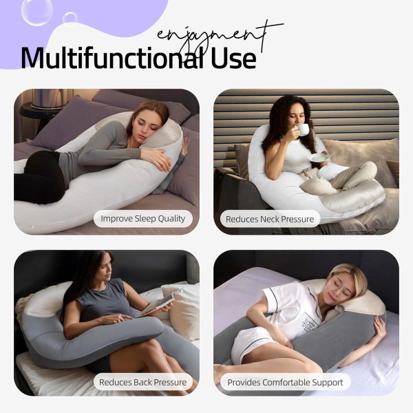 Comfort U-Shape Pillow for Full Body Support - Image 9