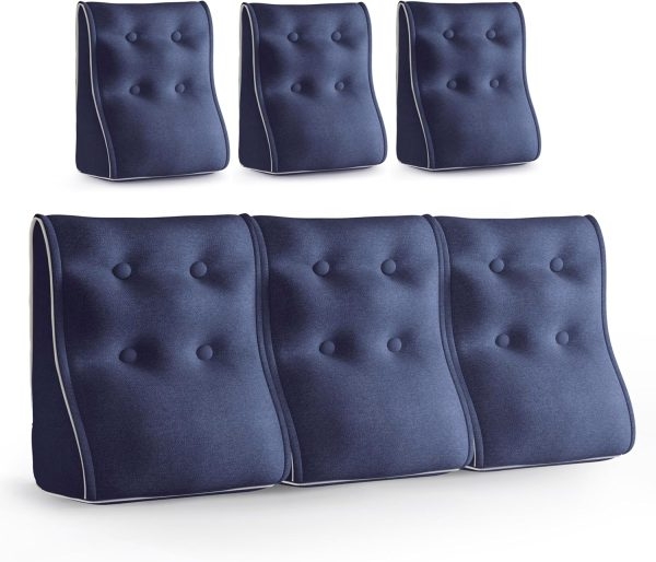 Combinable Zipper Design Headboard Pillow for Bed Sitting - Image 16