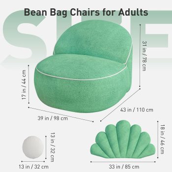 seashell bean bag chair 02