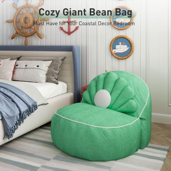 Cute Seashell Bean Bag Chair for Teens and Adults - Image 6