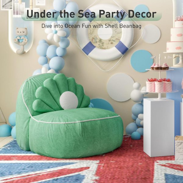 Cute Seashell Bean Bag Chair for Teens and Adults - Image 7