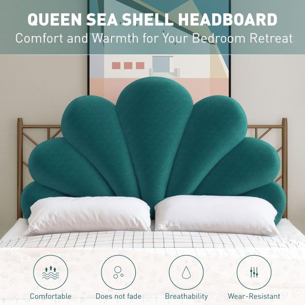 Seashell Shaped Headboard Cushion for Bedroom Decor - Image 6