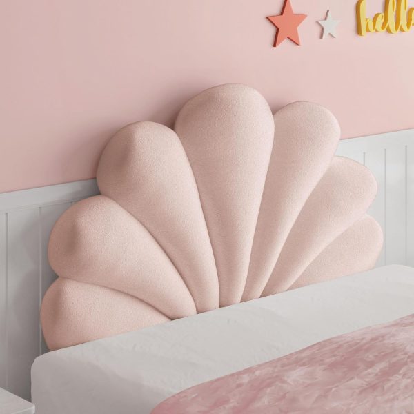 Seashell Shaped Headboard Cushion for Bedroom Decor - Image 8