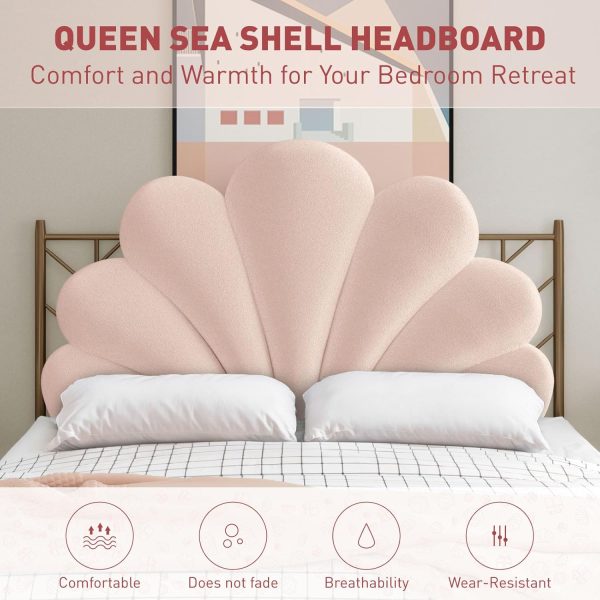 Seashell Shaped Headboard Cushion for Bedroom Decor - Image 9